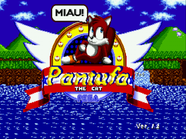 Pantufa the Cat (Sonic 1 hack) Title Screen